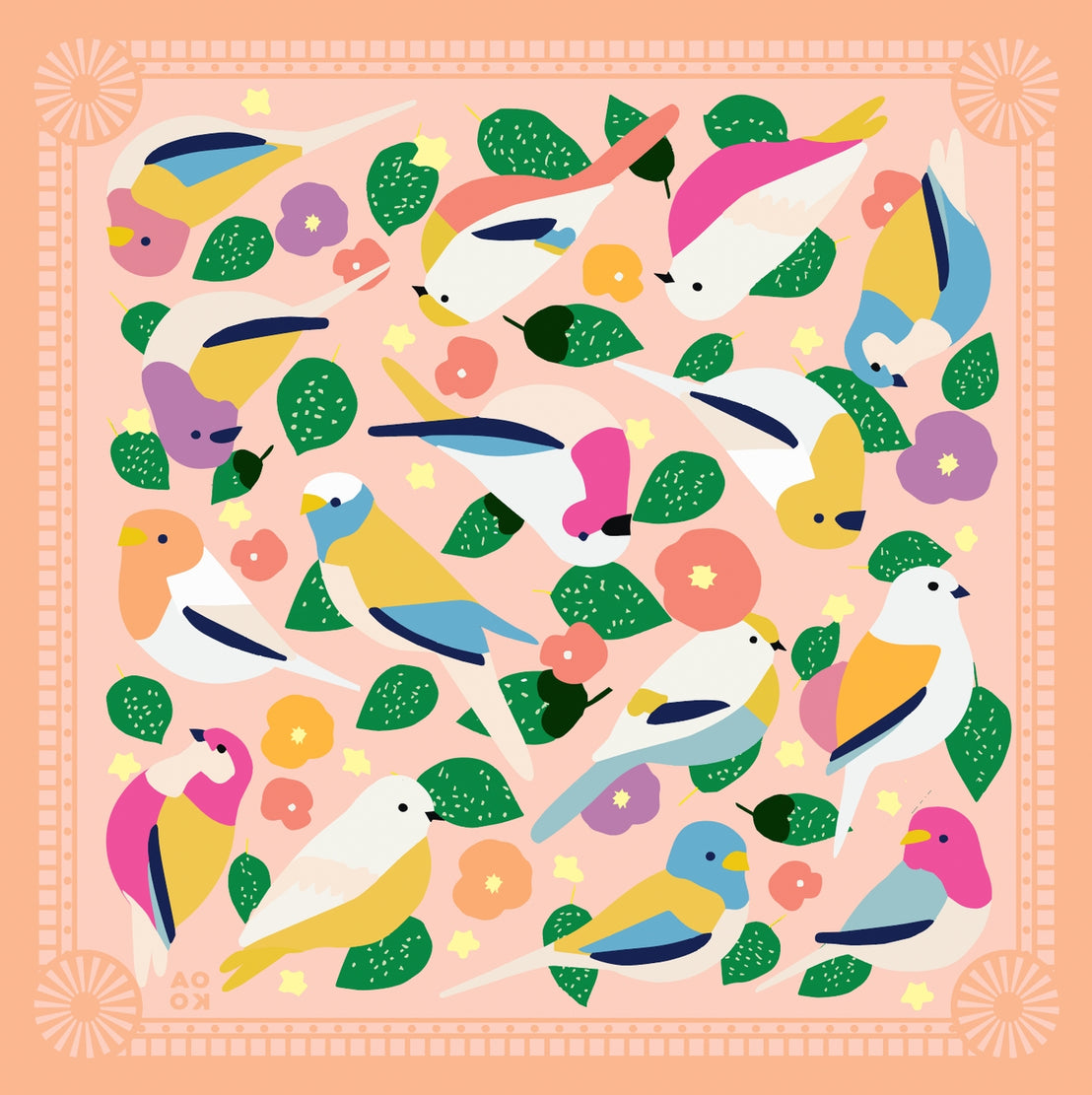 Lovebirds Bandana