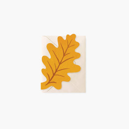 Oak Leaf Enclosure Card