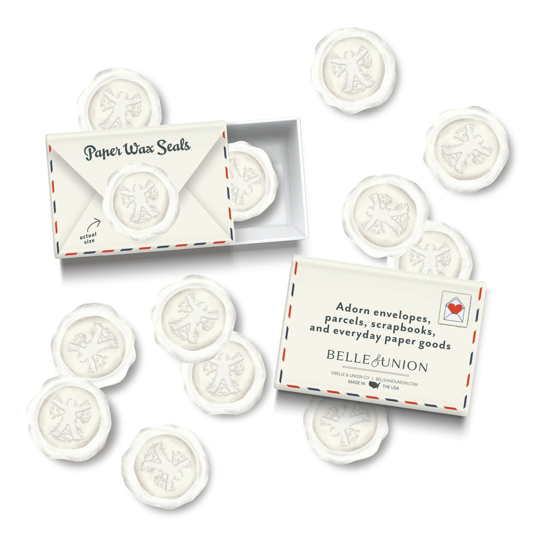 Ivory Snow Angel Seal Stickers
