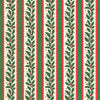 Holly Stripe Wrap Holiday Gift Wrap