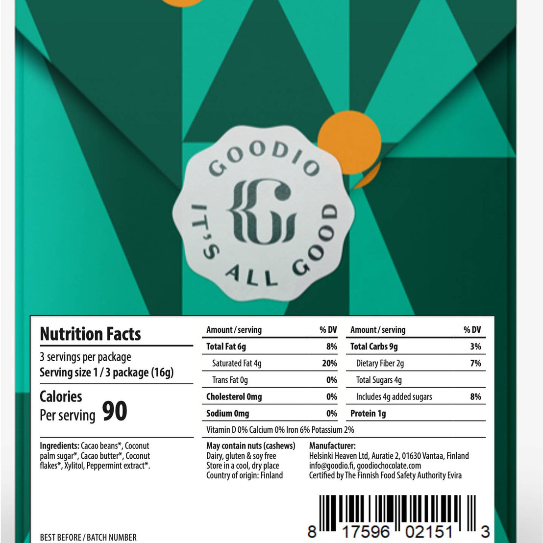 Peppermint Crunch Chocolate Bar