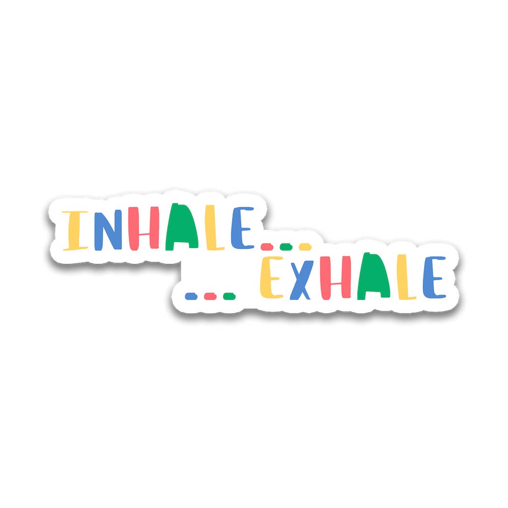 Inhale Exhale Sticker