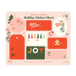 Holiday Sticker Tag Sheet