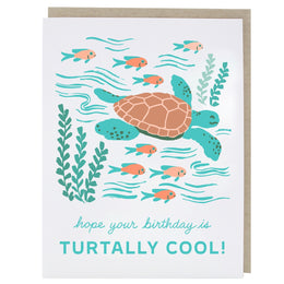 Sea Turtle Birthday, Smudge Ink