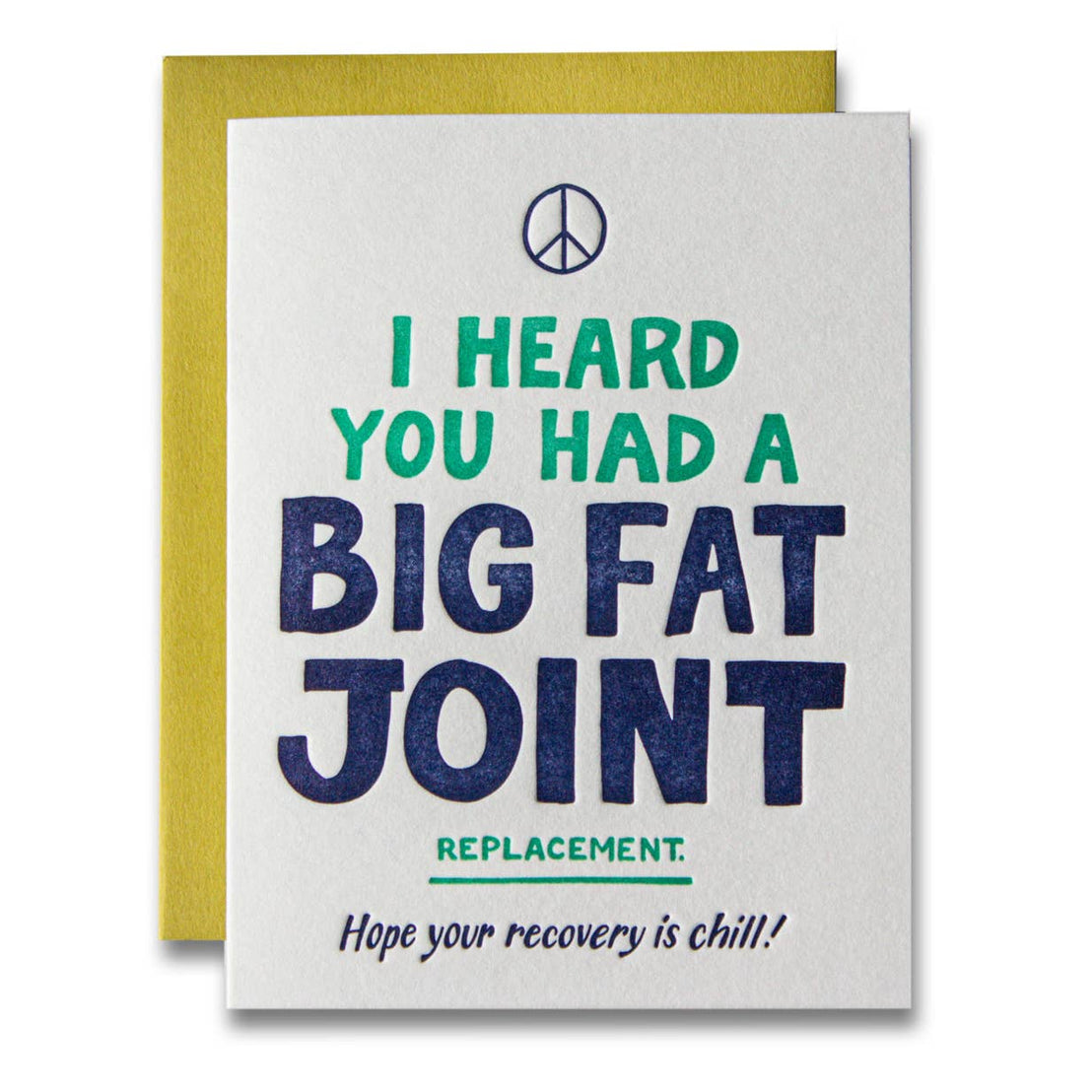 Big Fat Joint Replacement, Ladyfingers Letterpress