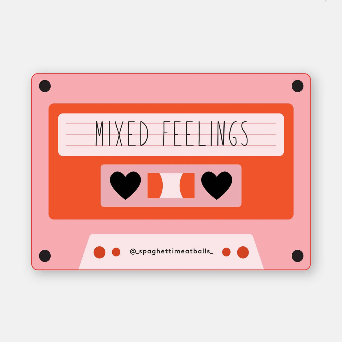Mixed Feelings Mixed Tape Sticker