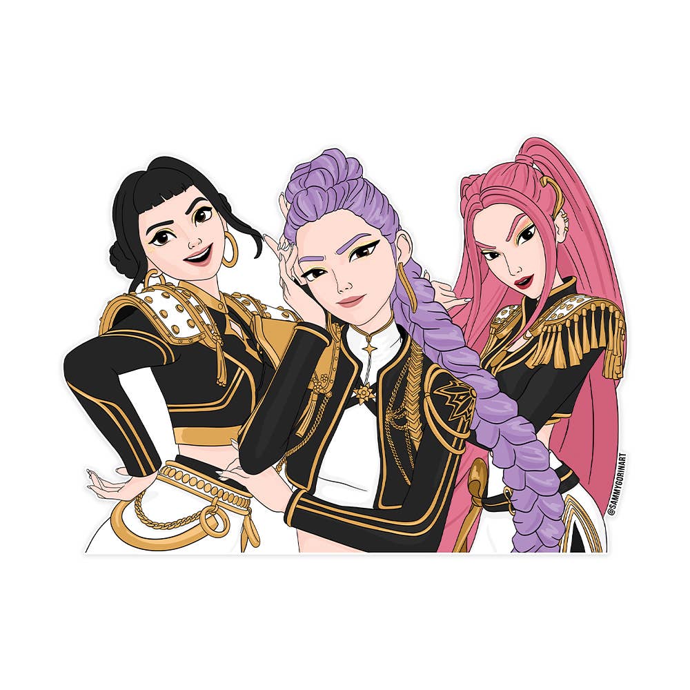 K Pop Golden Sticker