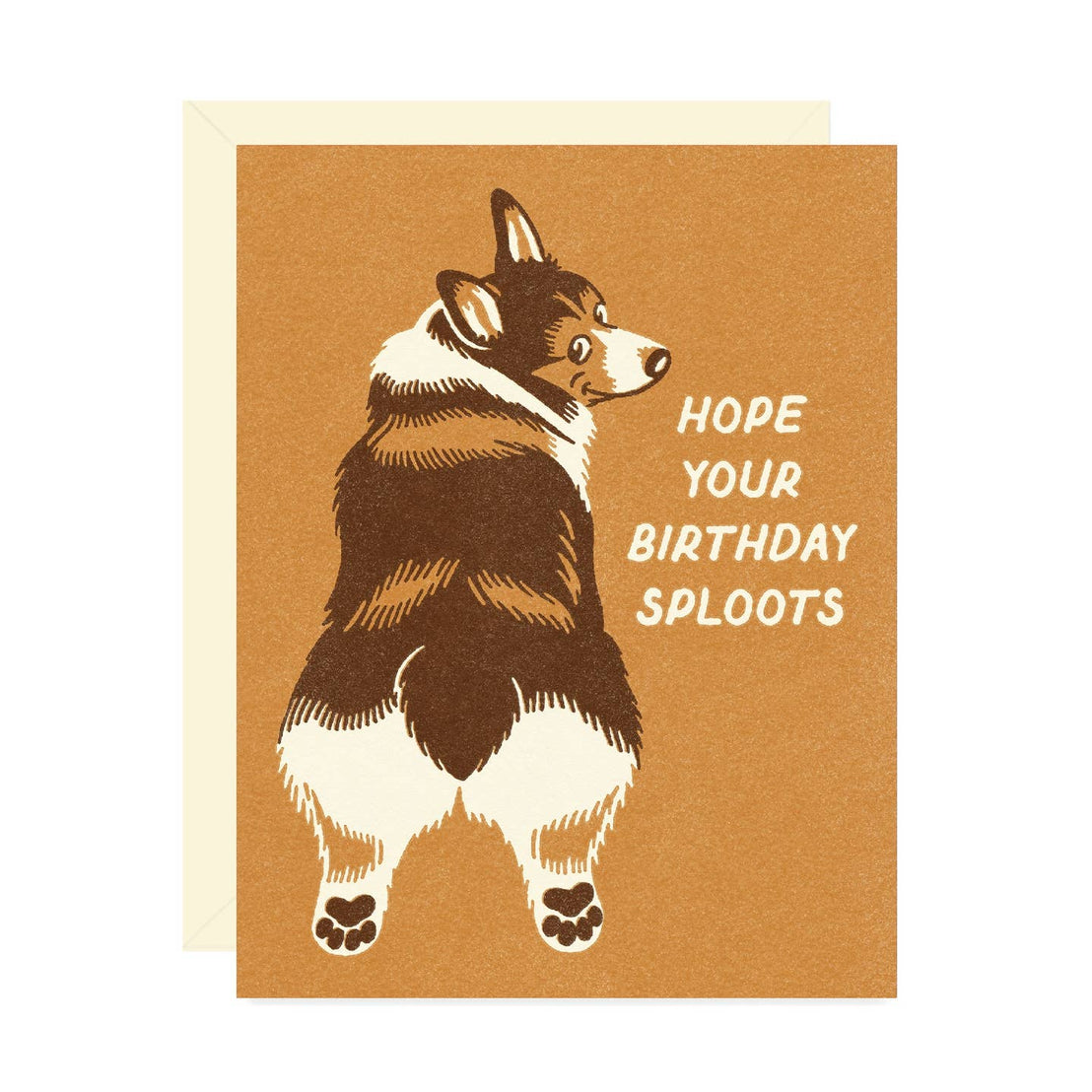 Corgi Sploot Birthday, Wallflower Paper