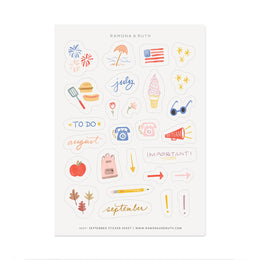 July-September Sticker Sheet