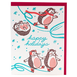Skating Hedgehogs, Smudge Ink