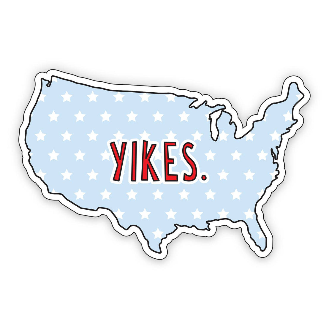 USA Yikes Sticker