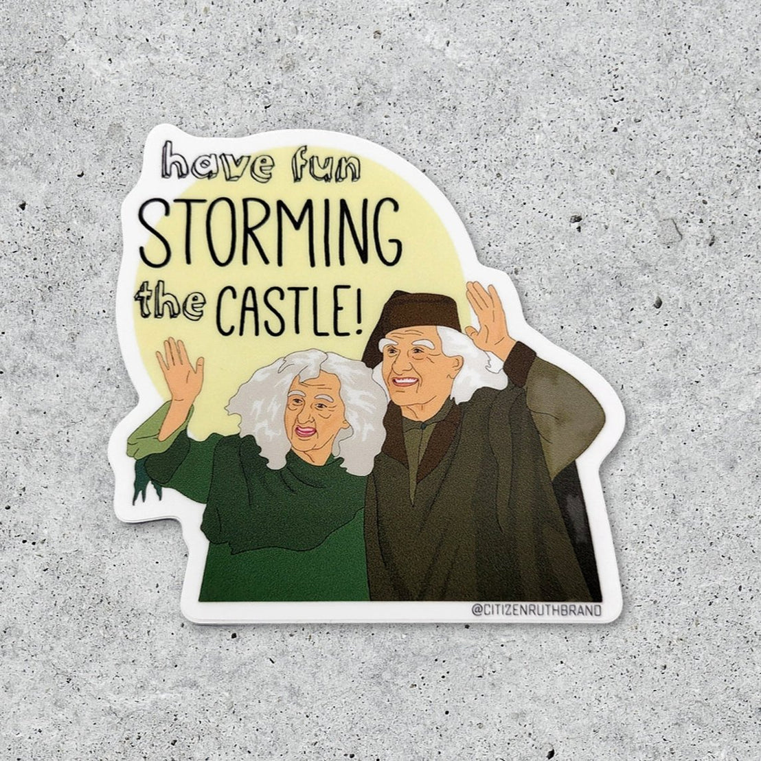 Storming the Castle Sticker