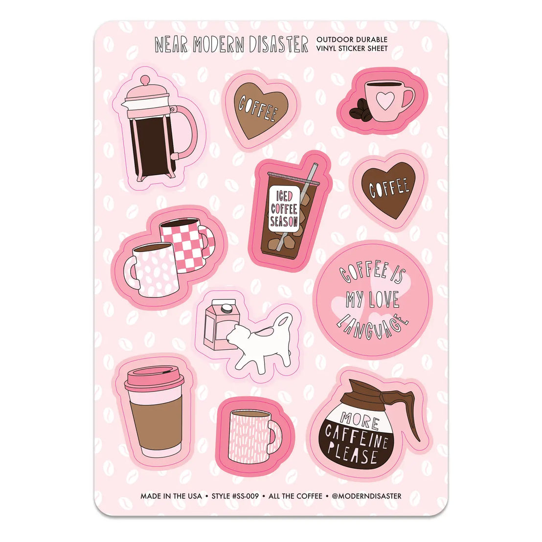 All The Coffee Sticker Sheet