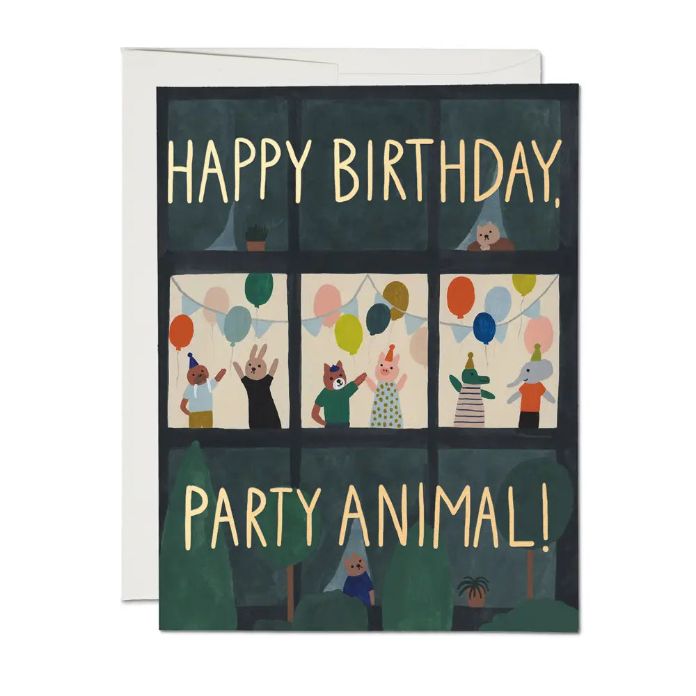 Animal House Birthday, Red Cap Cards