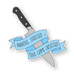 Anxious Stressed True Crime Sticker