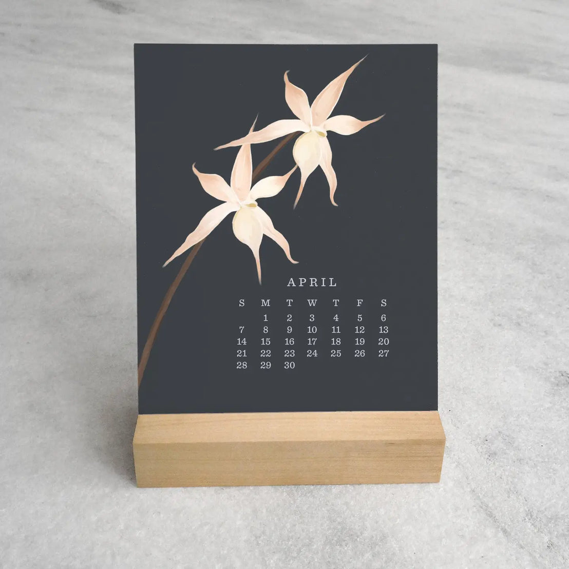 2025 Orchid Desk Calendar