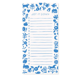 Blue Folk Notepad
