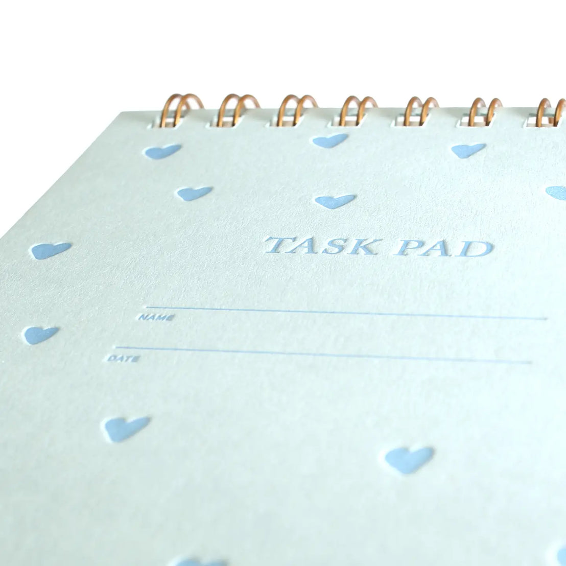 Blue Hearts Task Pad