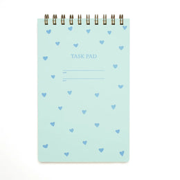 Blue Hearts Task Pad