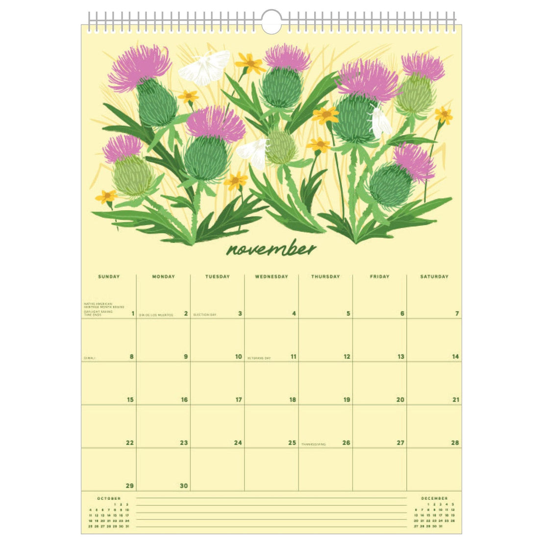 2026 Wildflower Wall Calendar