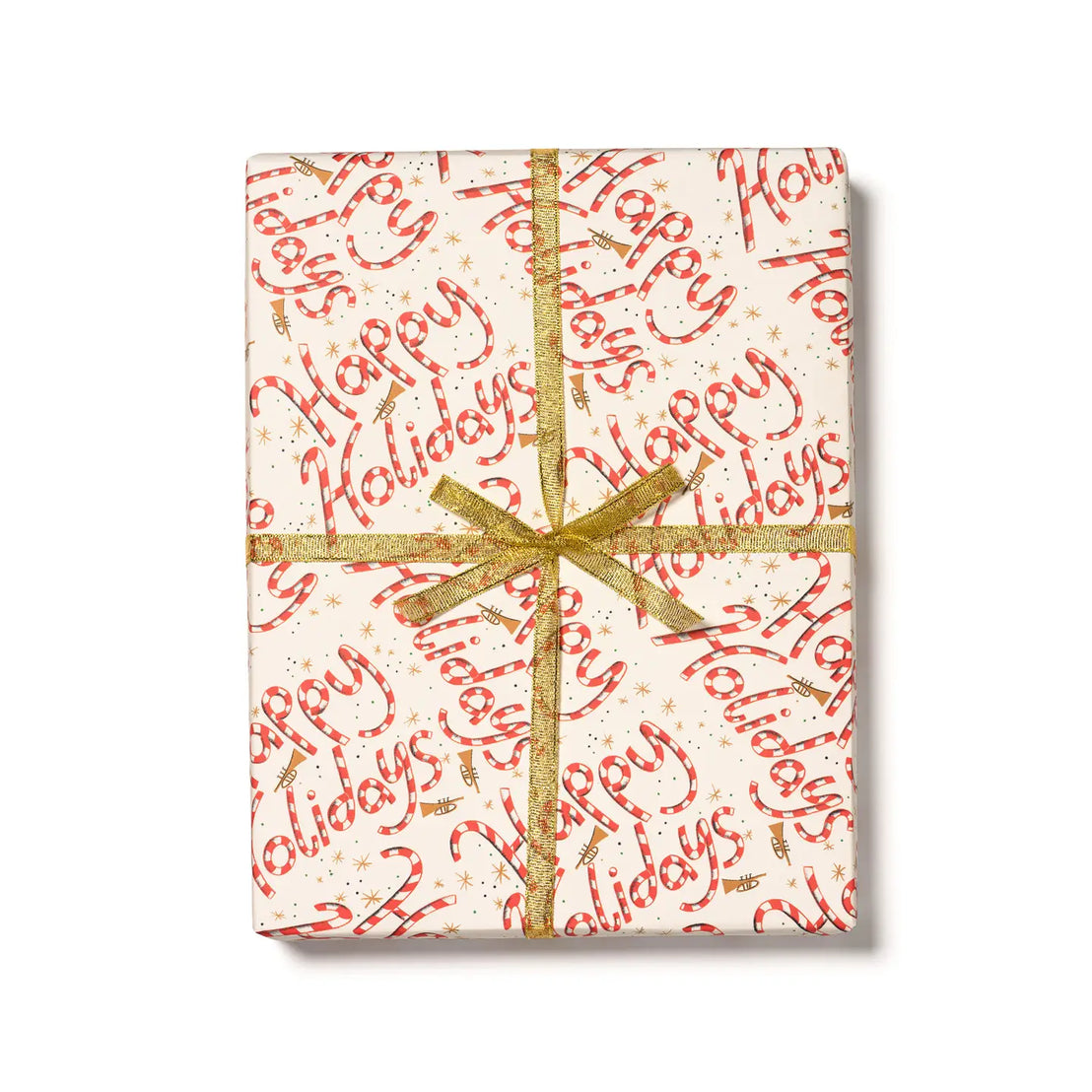 Candy Cane Holiday Gift Wrap