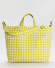 Chartreuse Gingham Duck Bag