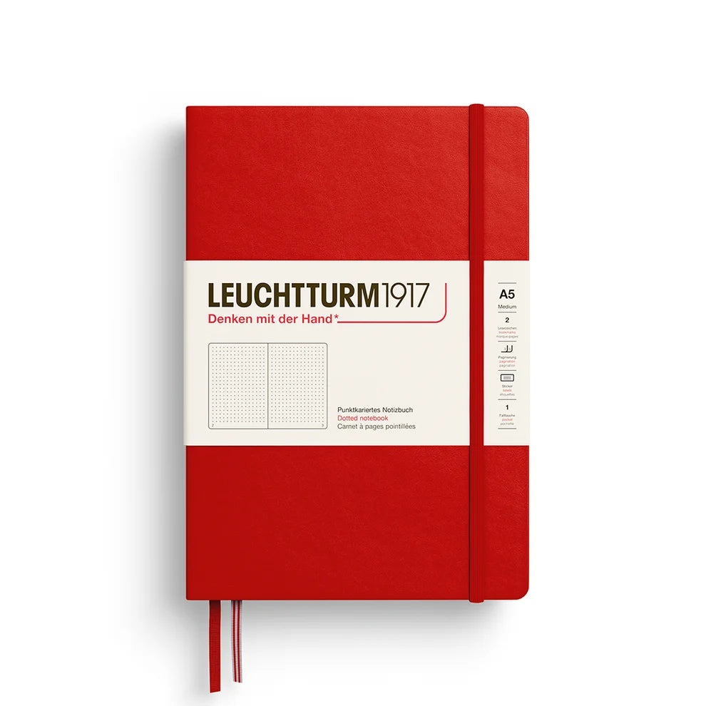 Leuchtturm1917 A5 Dotted Hardcover Notebook