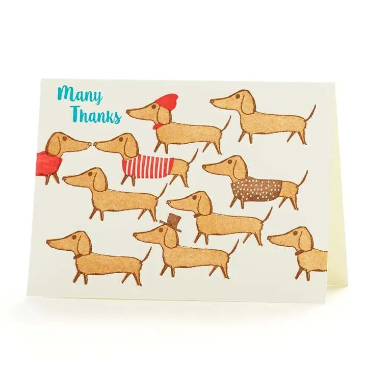 Dachshund Many Thanks, Ilee Papergoods