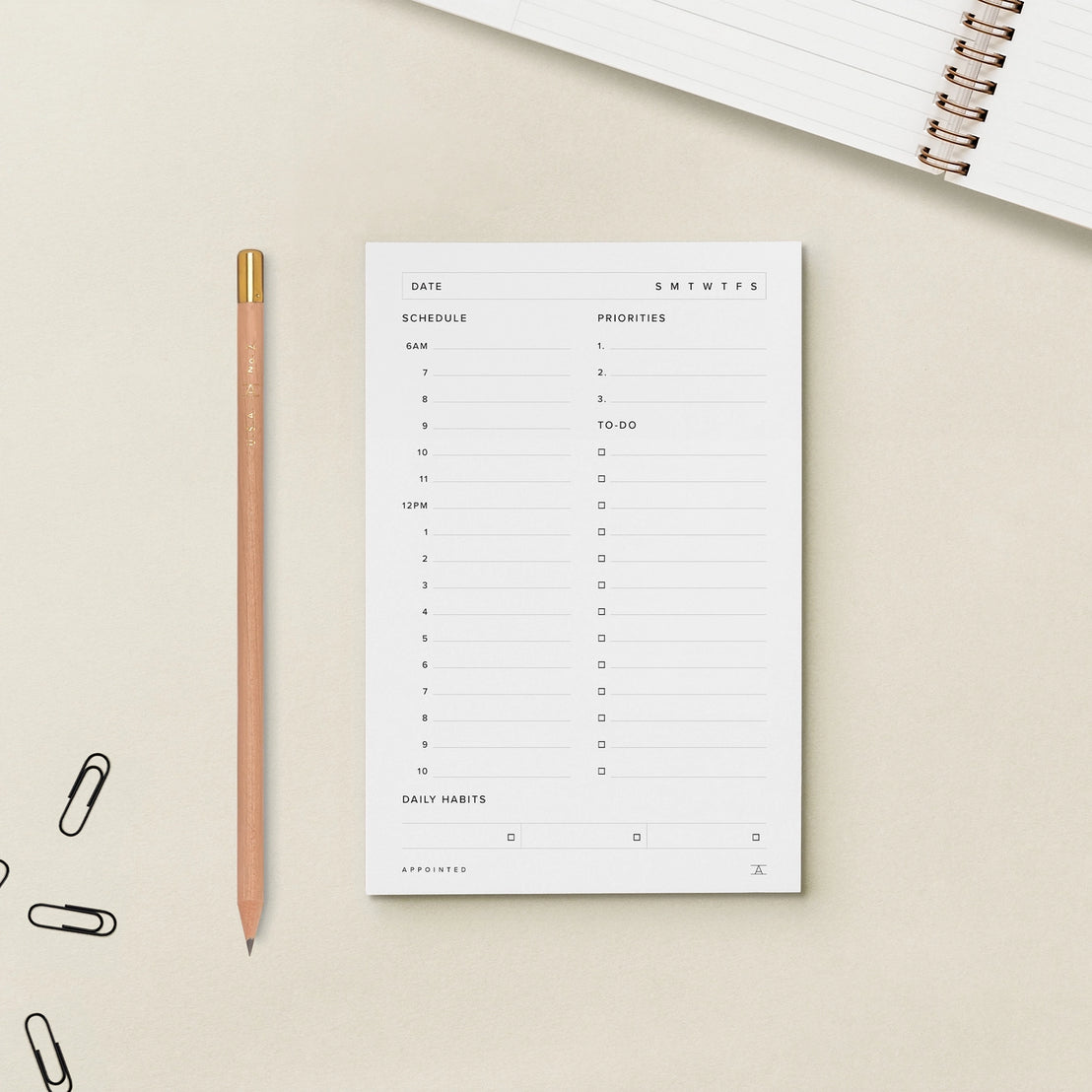 Daily Task Pad