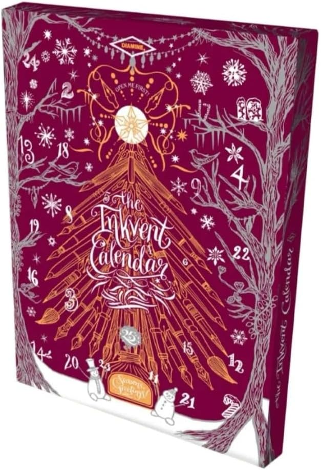 Diamine 2026 Inkvent Calendar - Burgundy Edition