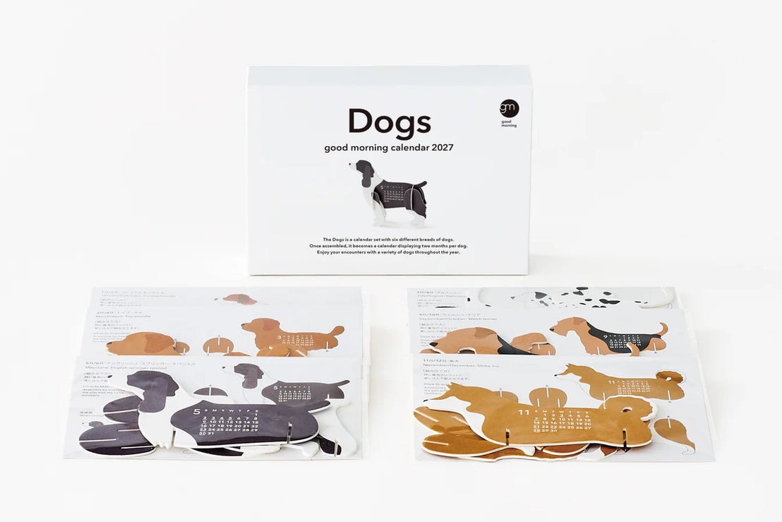 2027 Dogs Desk Calendar