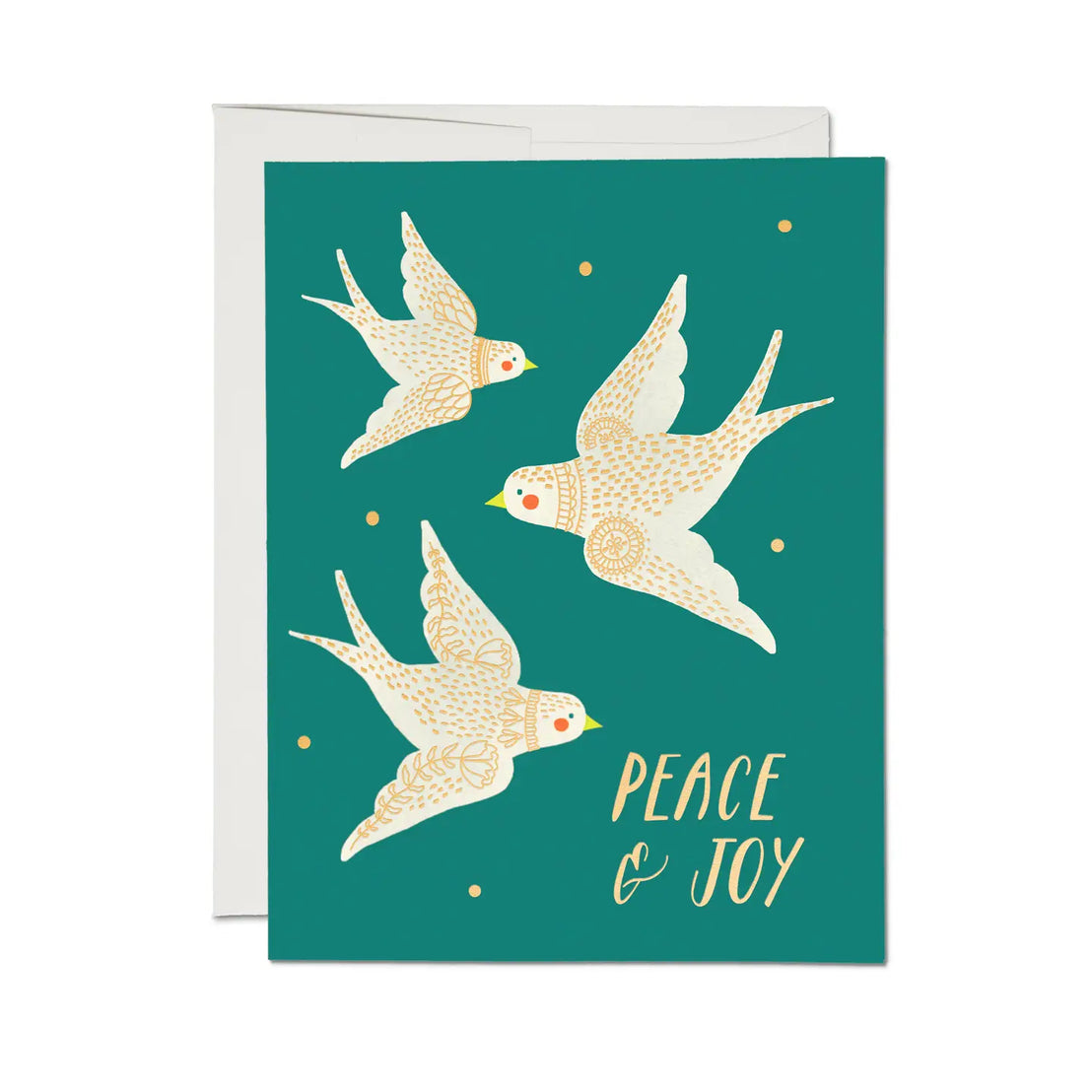 Embellished Doves, Red Cap Cards