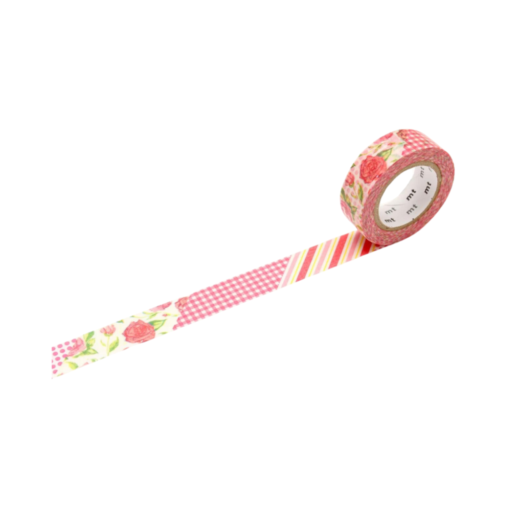 Flower Red Rose Washi Tape