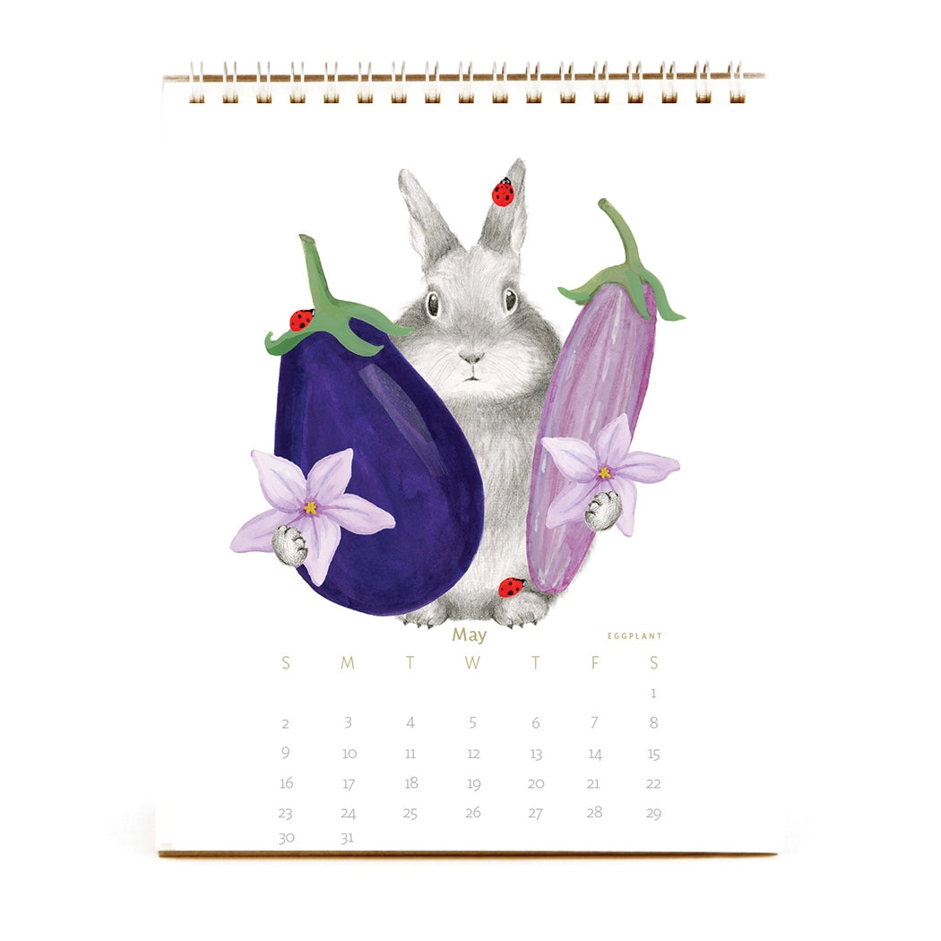 2027 Farmer's Market Bunny Calendar