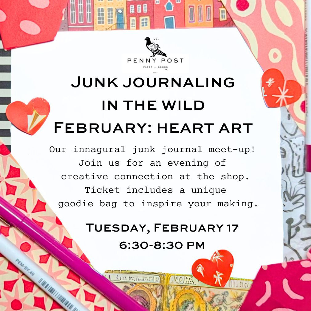 Junk Journaling in the the Wild: February “Heart Art”
