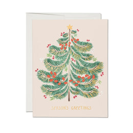 Festive Evergreen, Red Cap Cards