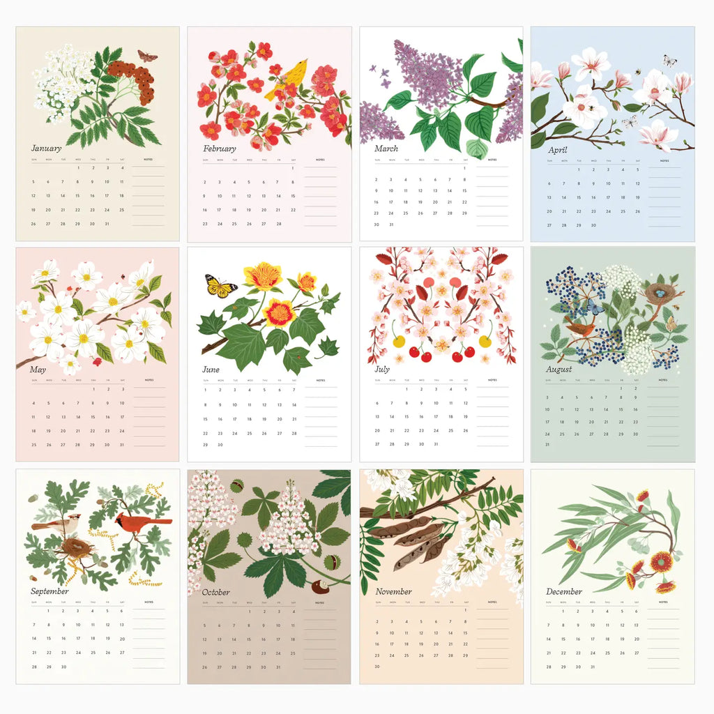 2025 Calendar Artwork Flowering 