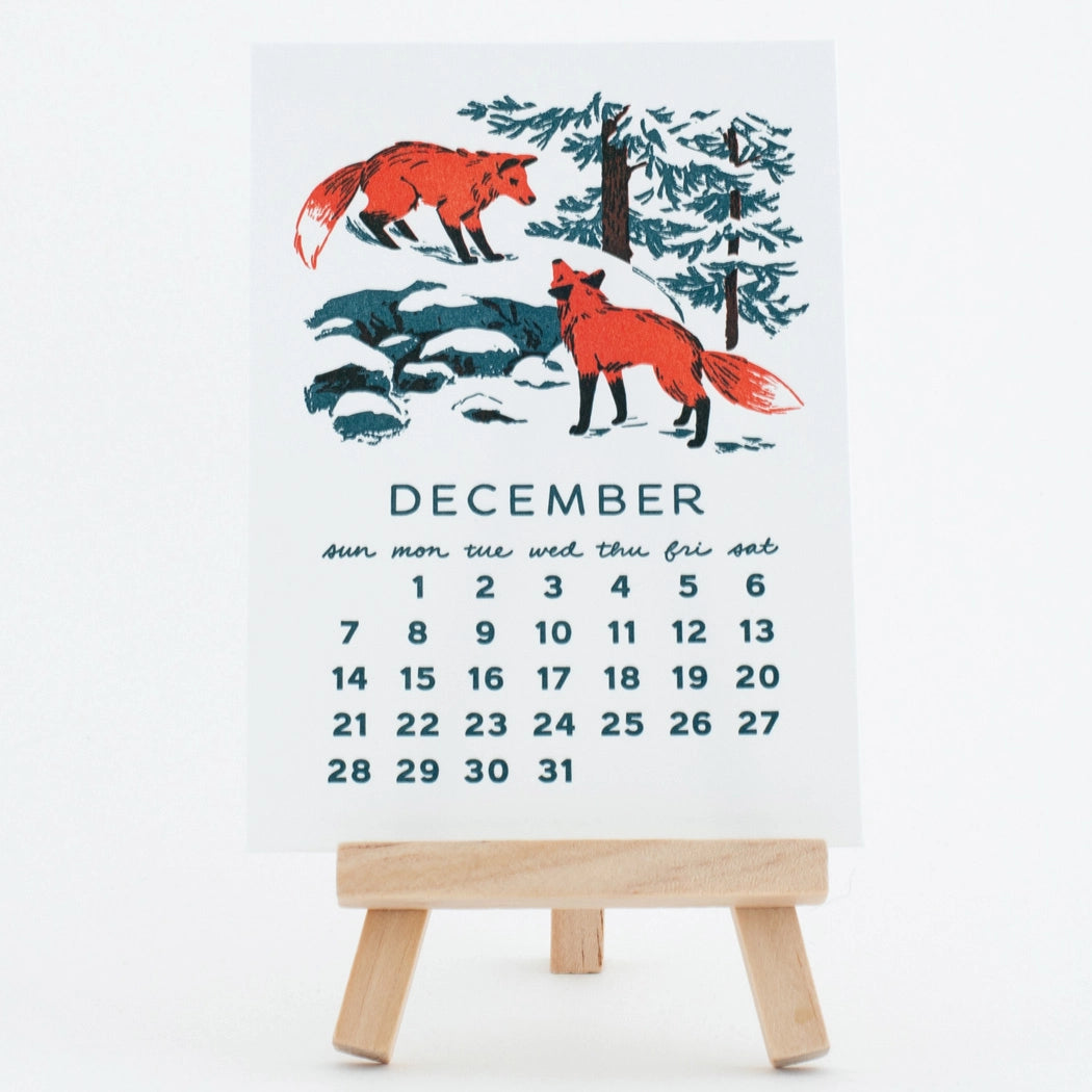 2025 Forest Friends Desk Calendar