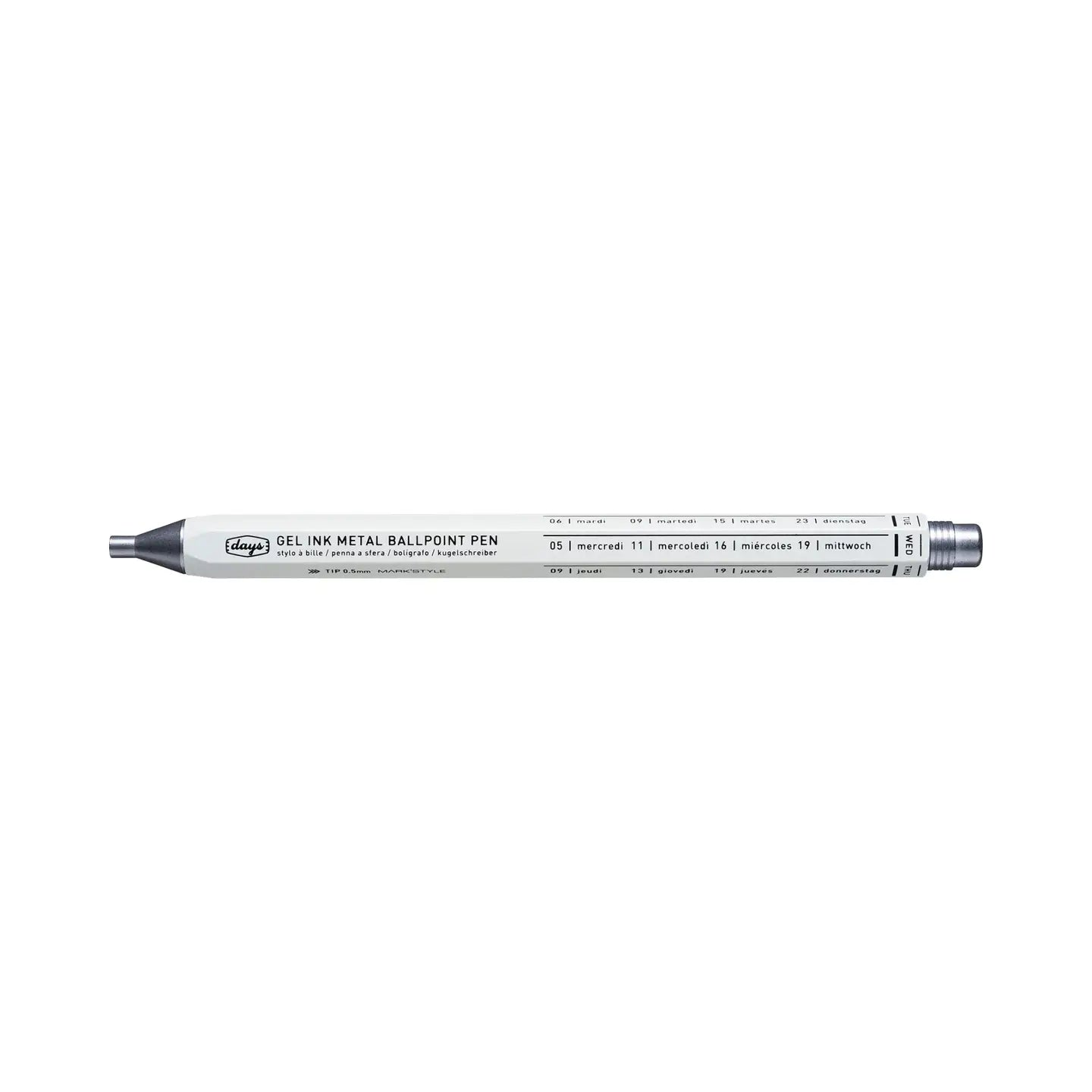 Ballpoint Pen, Days // Mat Silver : : Cancelleria e prodotti per ufficio Ballpoint Pen, Days // Mat Silver : : Cancelleria e prodotti per ufficio