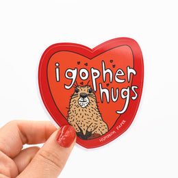 I Gopher Hugs Sticker