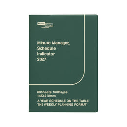 2027 Weekly A5 Planner Minute Manager | Green