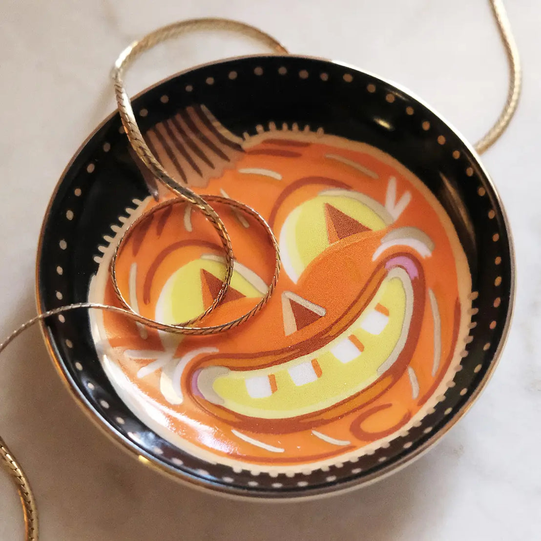 Jack-O-Lantern Trinket Dish