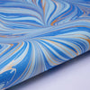 Marble Fountain Wave Blue Gift Wrap Sheet