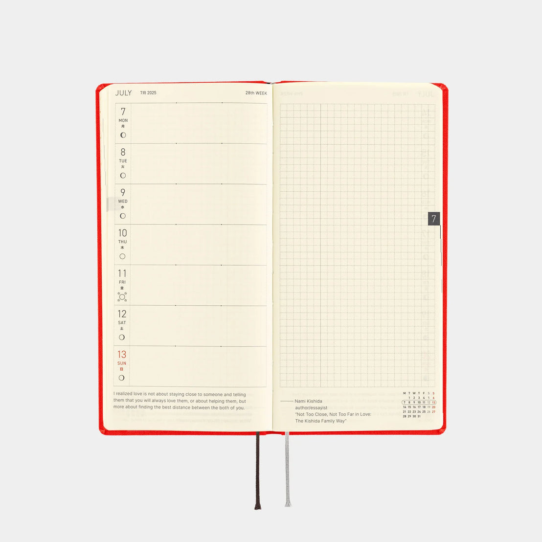 Hobonichi 2025 Techo Weeks Chili Pepper Planner