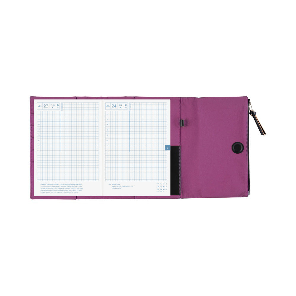 Hobonichi 2026 Techo Cousin A5 Cover & Planner | Tragen Purple