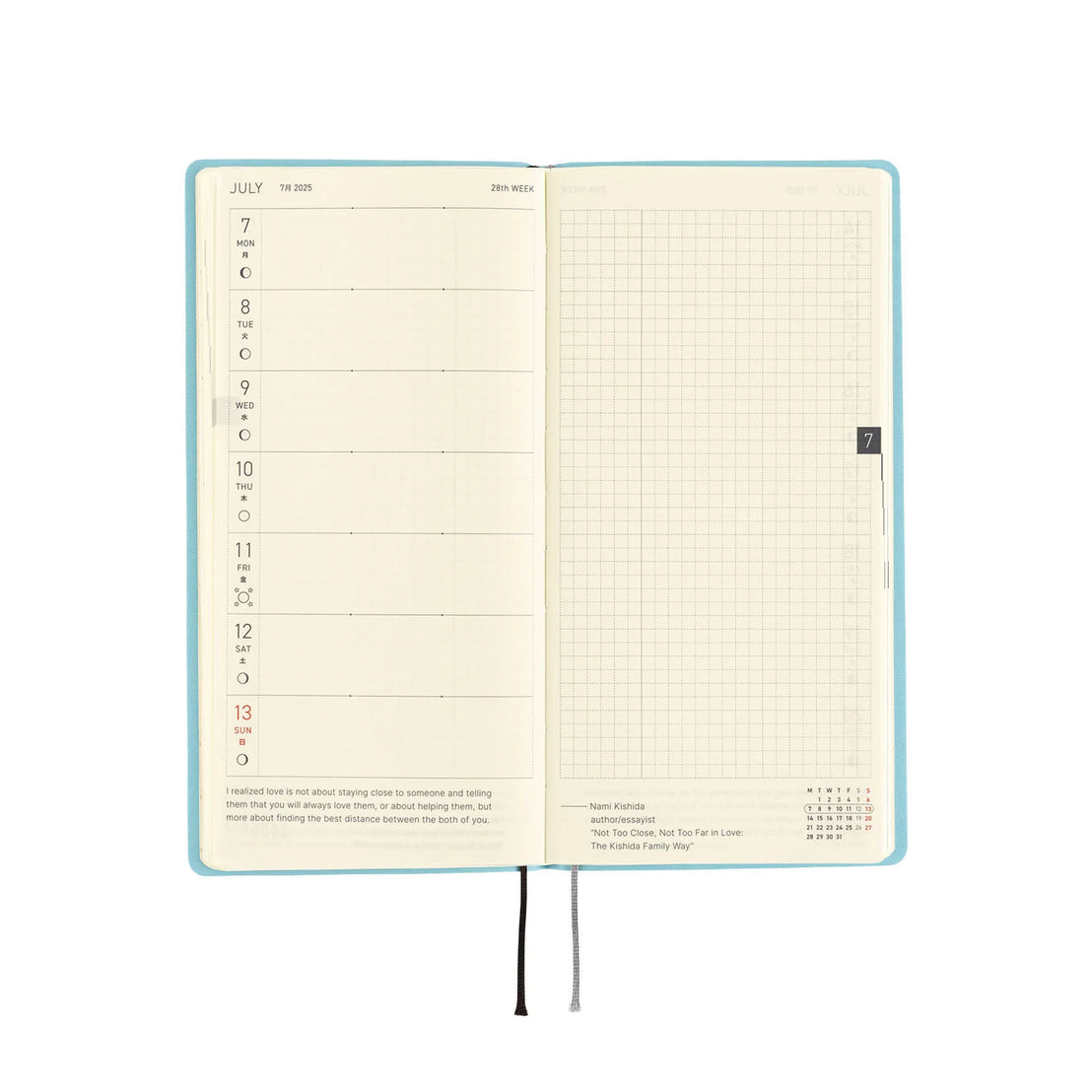 Hobonichi 2025 Techo Weeks Smooth Vanilla Soda Planner