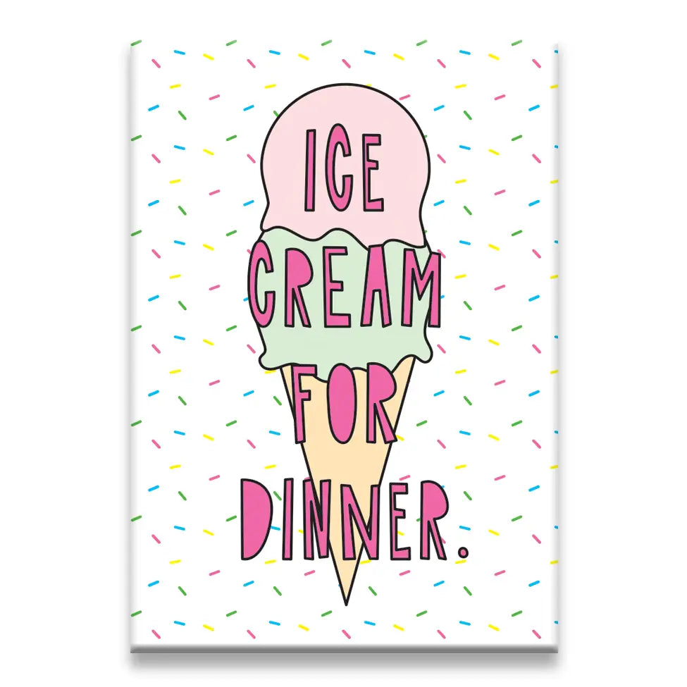 Ice Cream Dinner Magnet