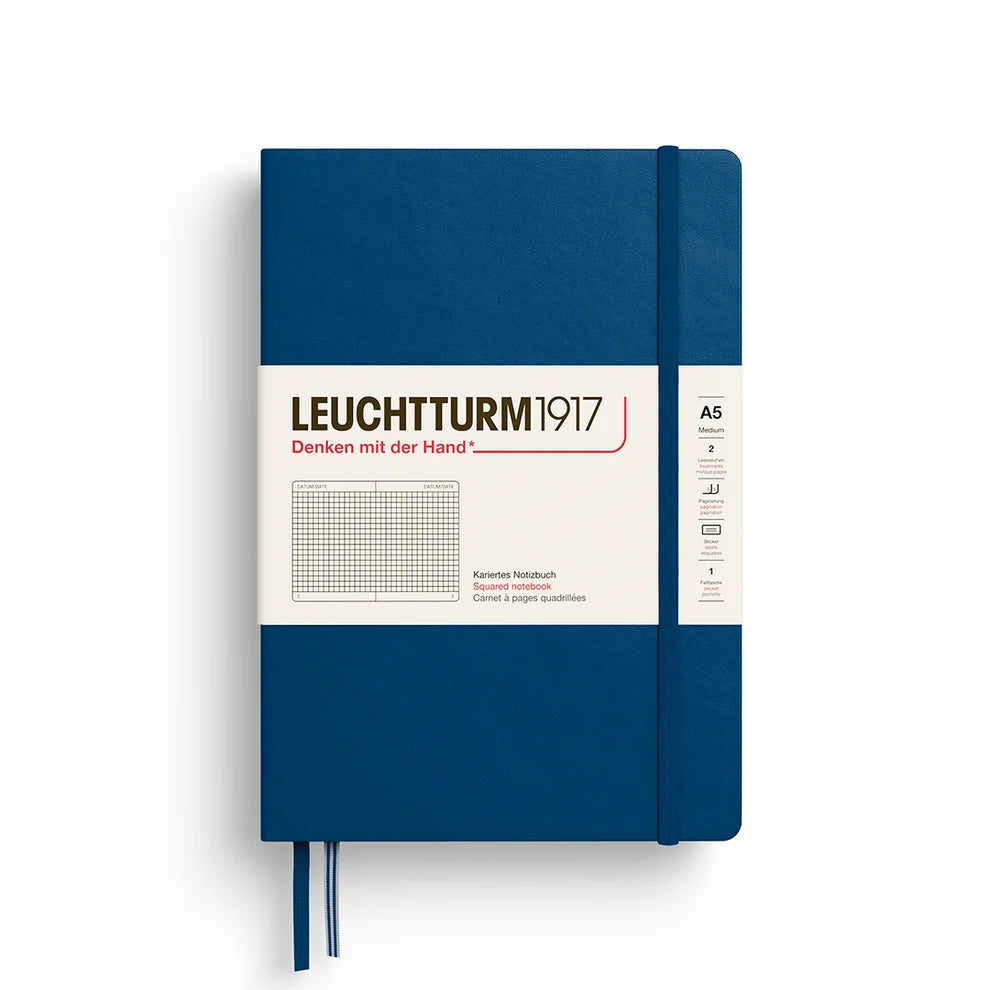 Leuchtturm1917 A5 Squared Hardcover Notebook