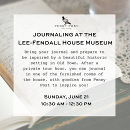 Journaling at the Lee Fendel House Museum