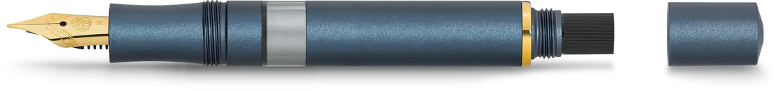 Kaweco Navy + Gold Piston Sport AL Solo Fountain Pen